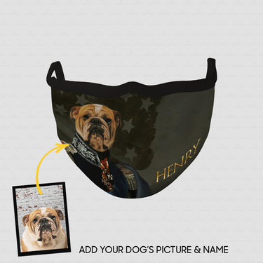 Personalized Dog Gift Idea - Royal Dog's Portrait 53 For Dog Lovers - Cloth Mask